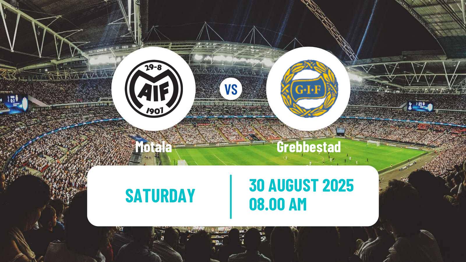 Soccer Swedish Division 2 - Norra Götaland Motala - Grebbestad