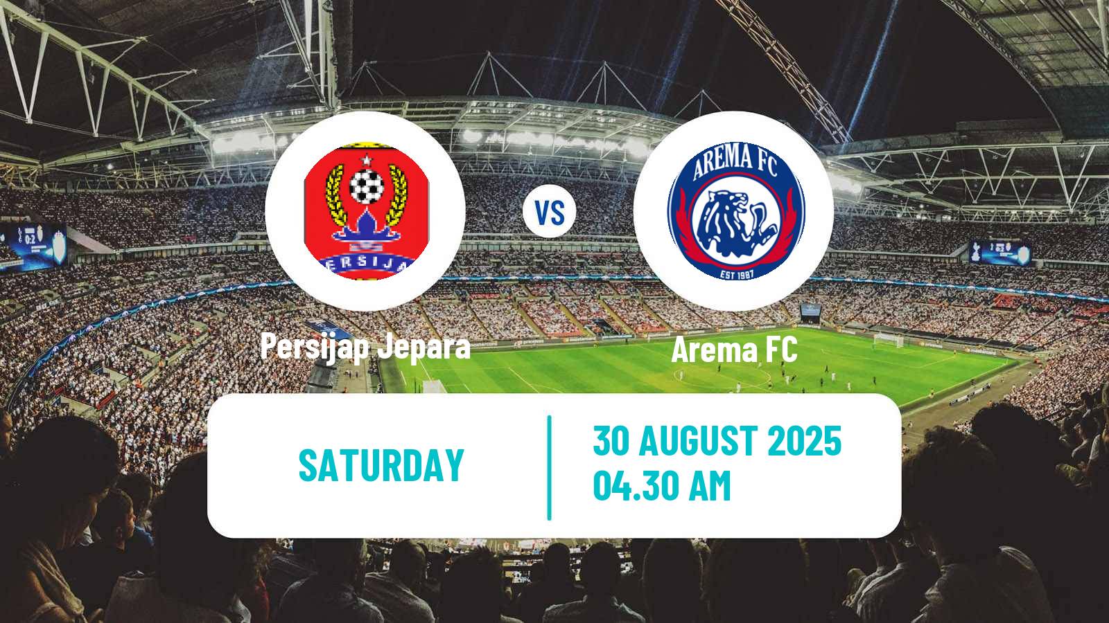 Soccer Indonesian Liga 1 Persijap Jepara - Arema