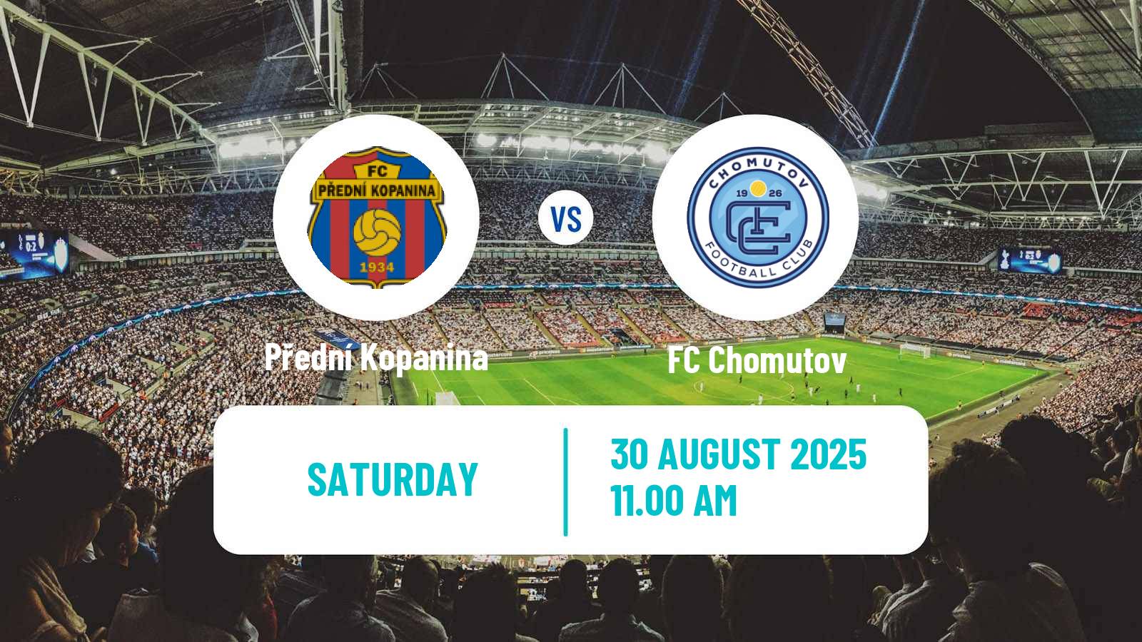Soccer Czech Division B Přední Kopanina - Chomutov