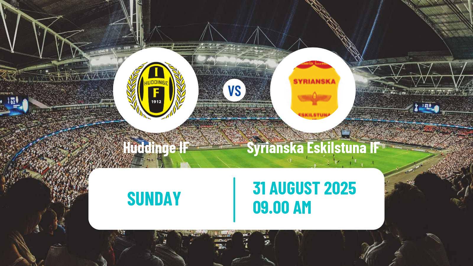 Soccer Swedish Division 2 - Södra Svealand Huddinge - Syrianska Eskilstuna IF