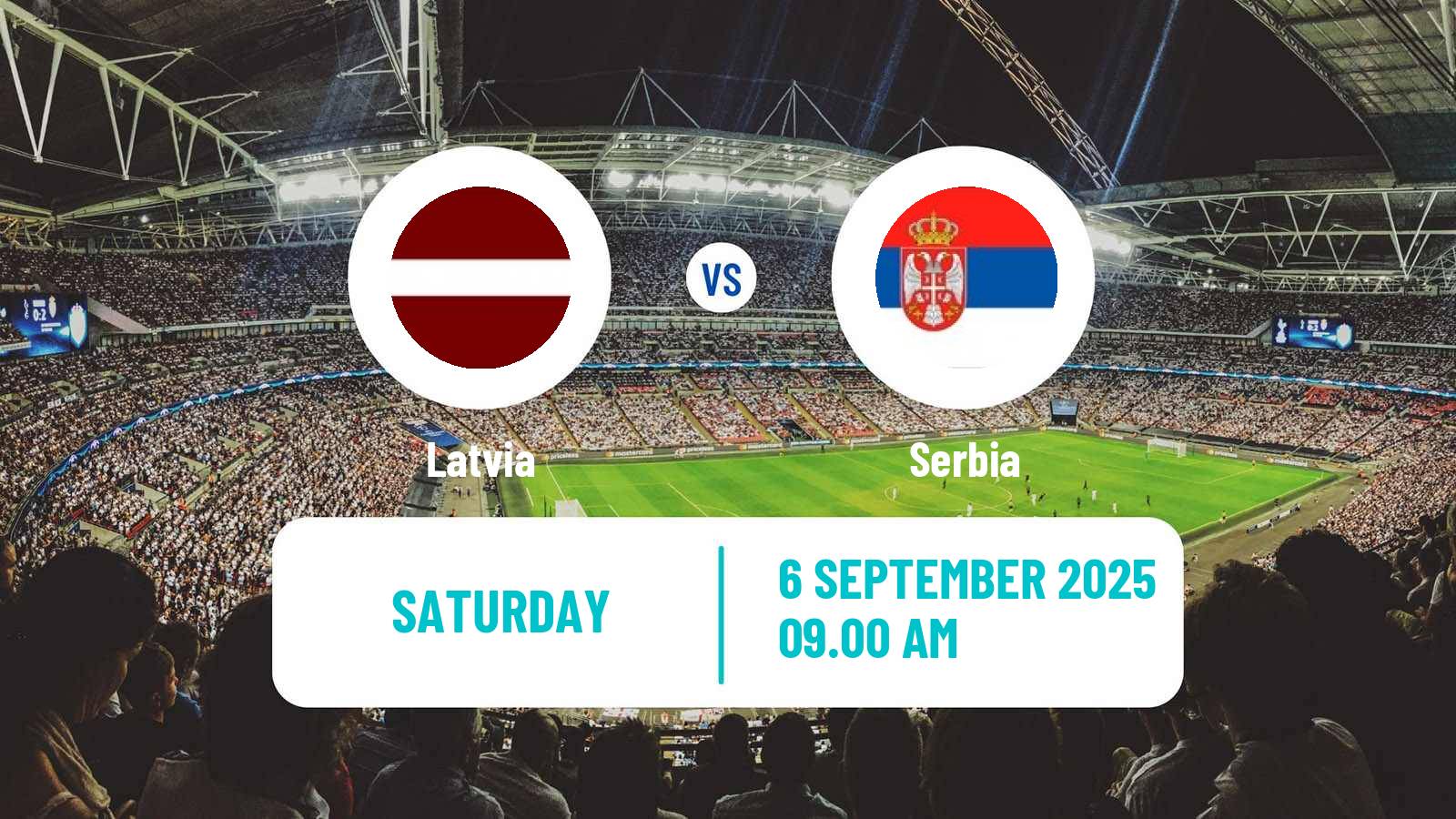 Soccer FIFA World Cup Latvia - Serbia