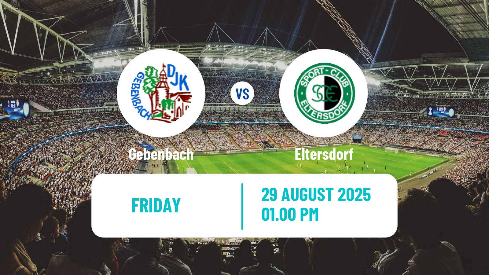 Soccer German Oberliga Bayern Nord Gebenbach - Eltersdorf