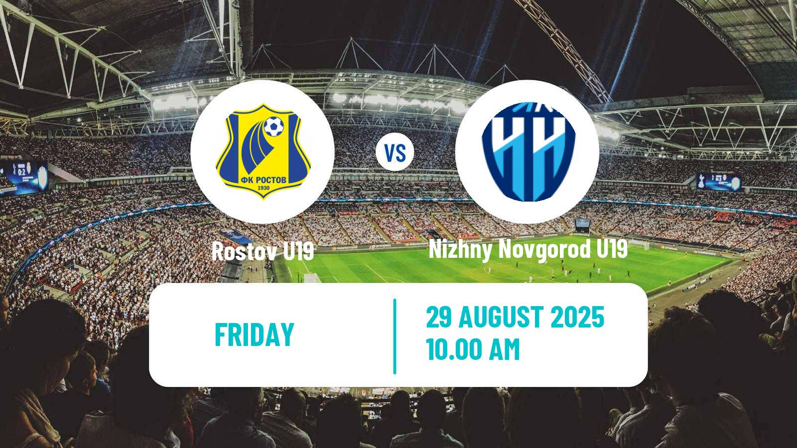 Soccer Russian Youth League Rostov U19 - Nizhny Novgorod U19