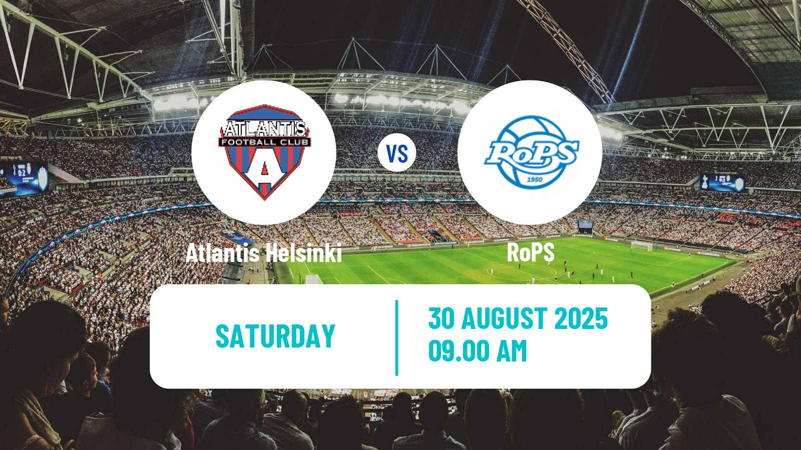 Soccer Finnish Ykkonen Atlantis Helsinki - RoPS