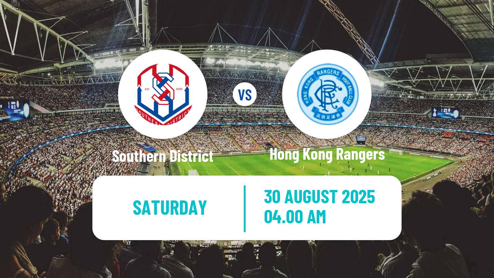 Soccer Hong Kong Premier League Southern District - Hong Kong Rangers