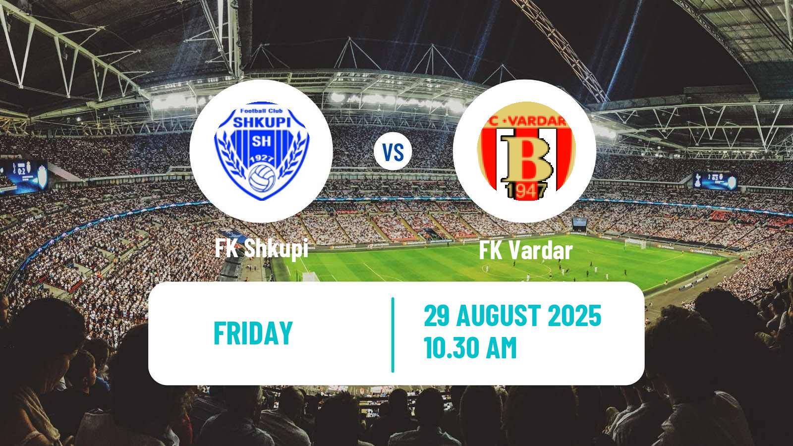 Soccer North Macedonian 1 MFL Shkupi - Vardar