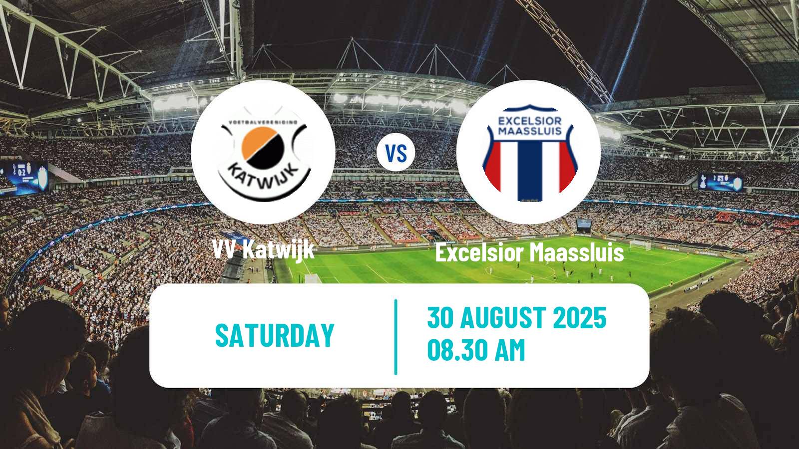 Soccer Dutch Tweede Divisie Katwijk - Excelsior Maassluis