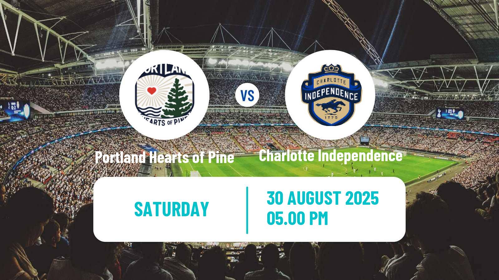 Soccer USL League One Portland Hearts of Pine - Charlotte Independence