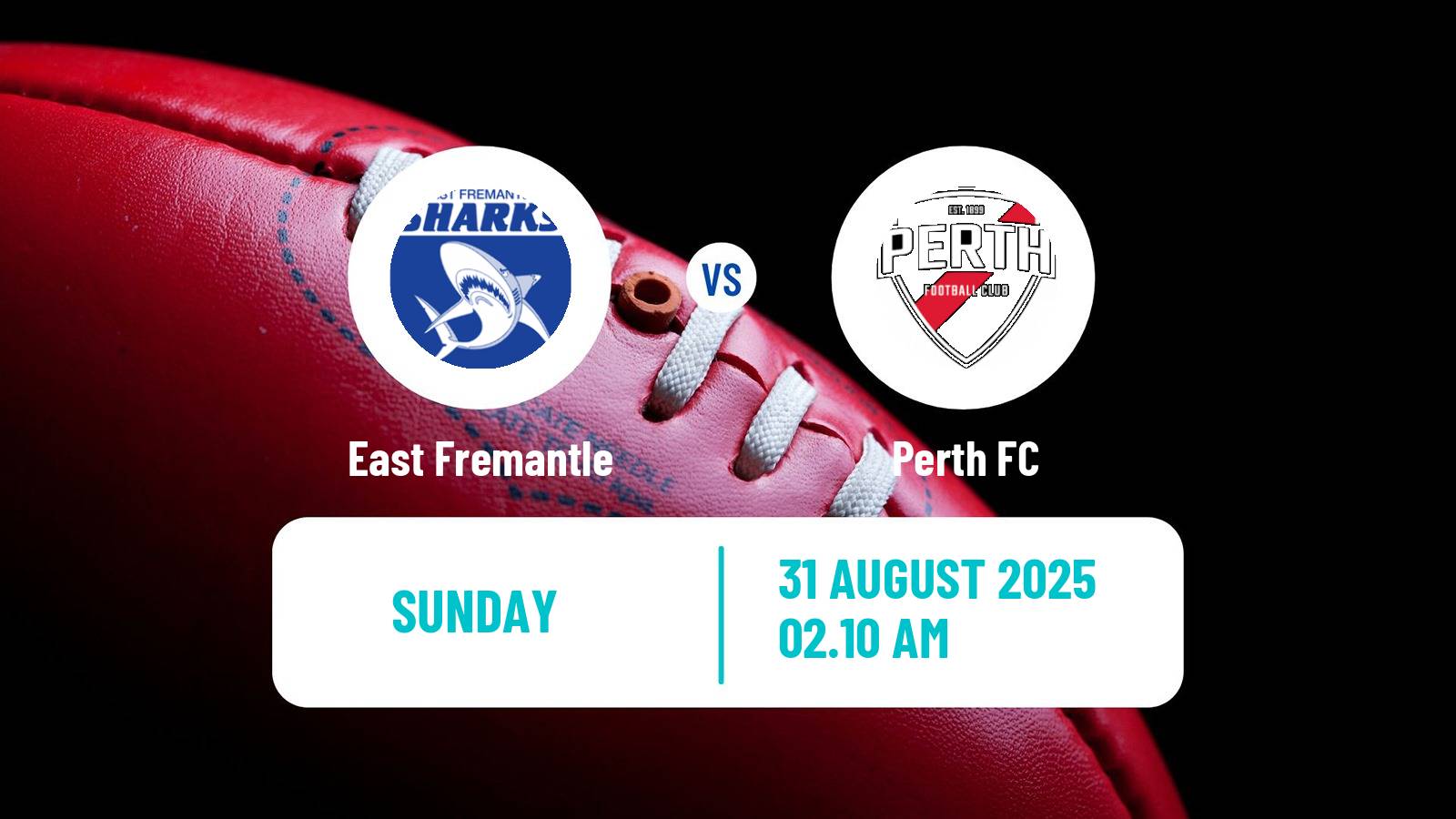 Aussie rules WAFL East Fremantle - Perth