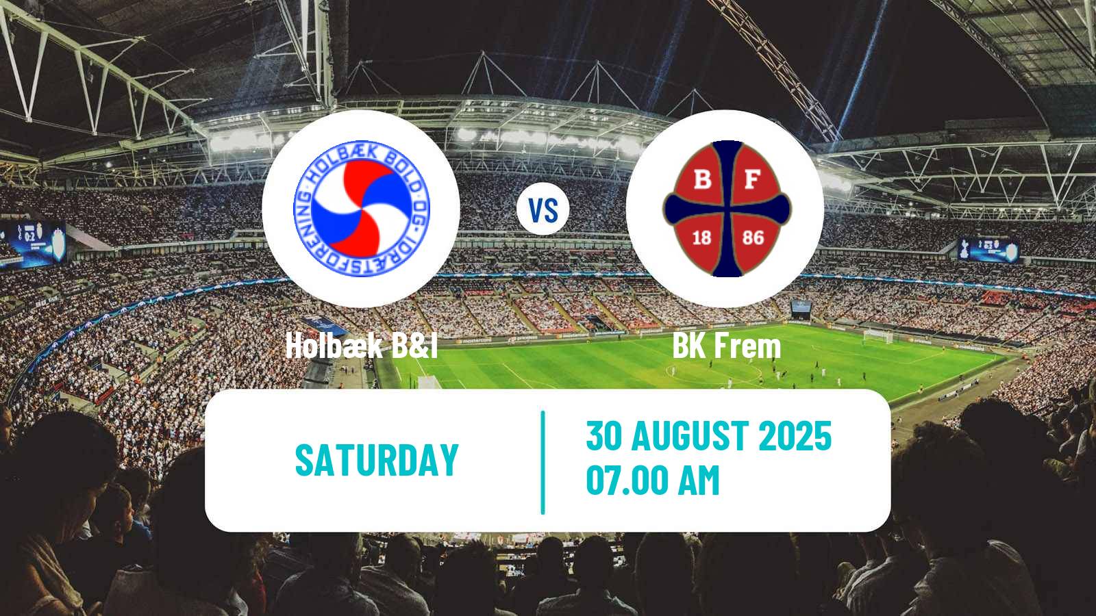 Soccer Danish 3 Division Holbæk - BK Frem