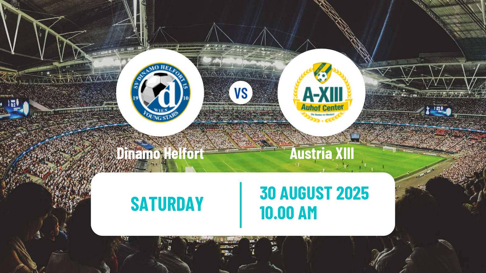 Soccer Austrian Landesliga Wien Dinamo Helfort - Austria XIII