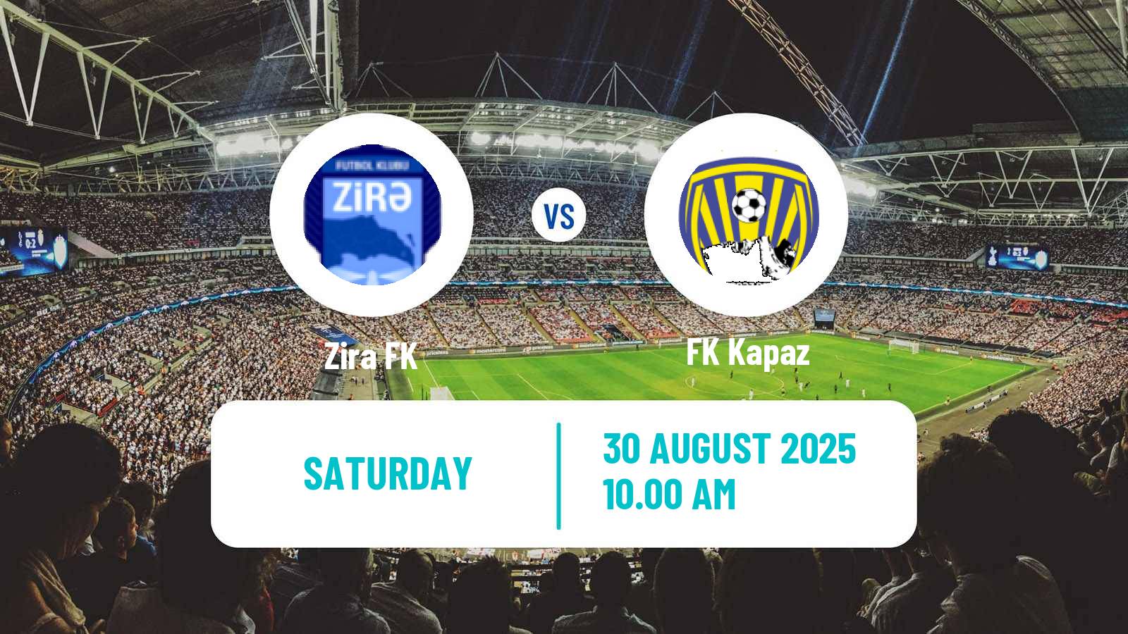 Soccer Azerbaijan Premier League Zira - Kapaz