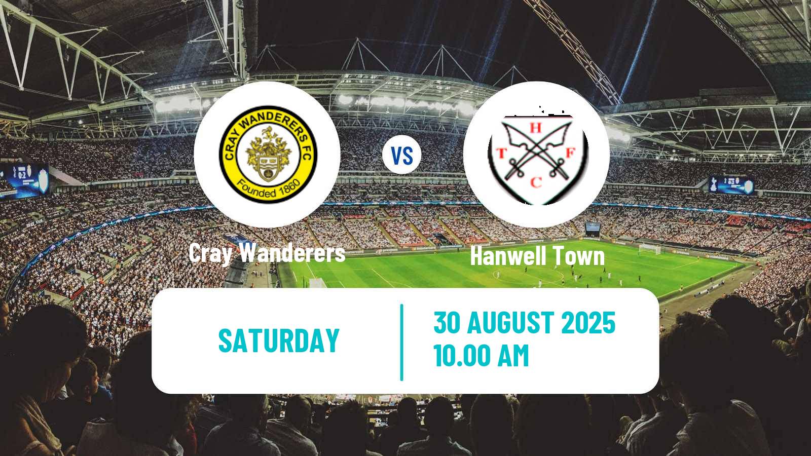 Soccer English FA Cup Cray Wanderers - Hanwell Town