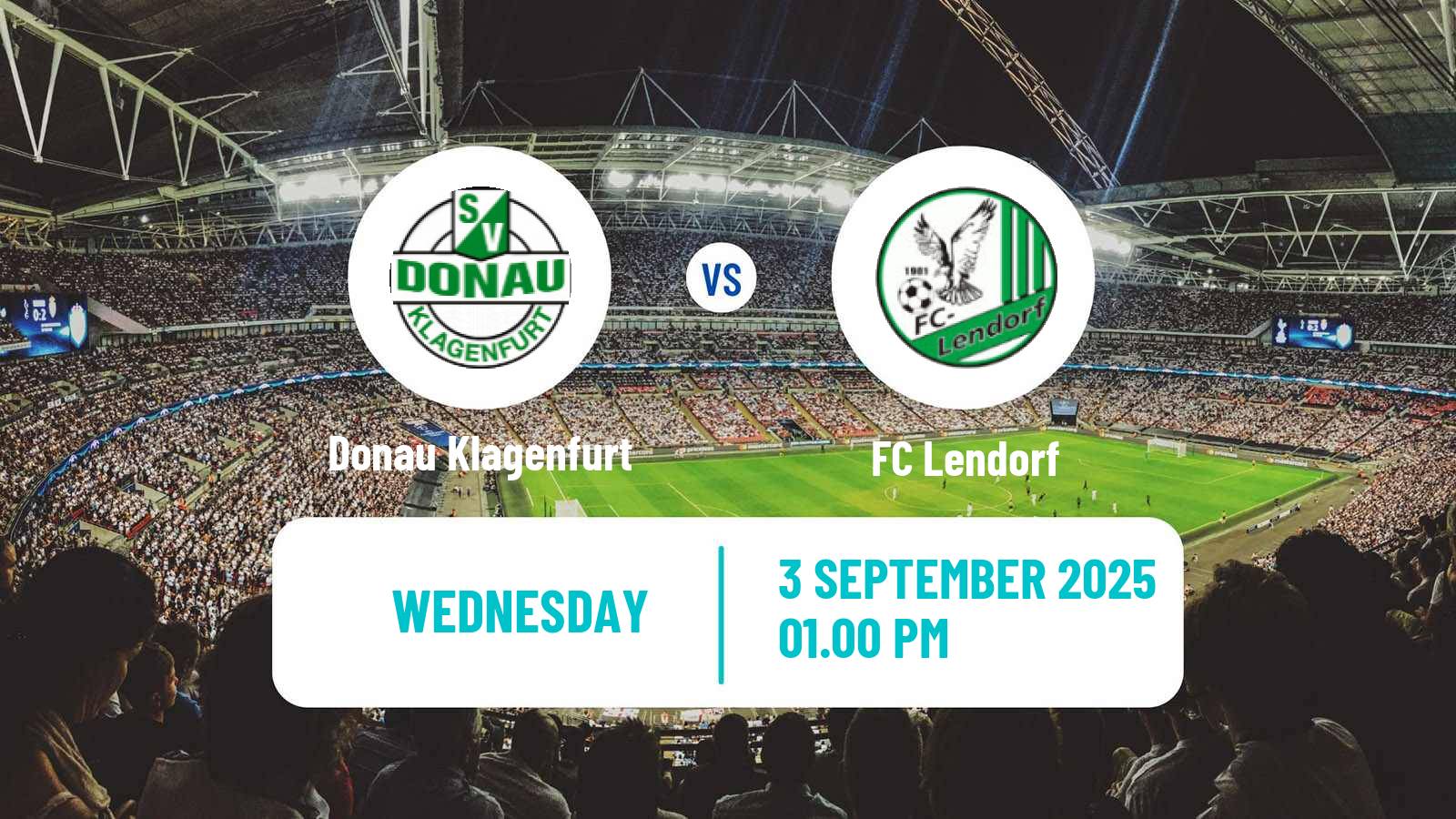Soccer Austrian Landesliga Karnten Donau Klagenfurt - Lendorf