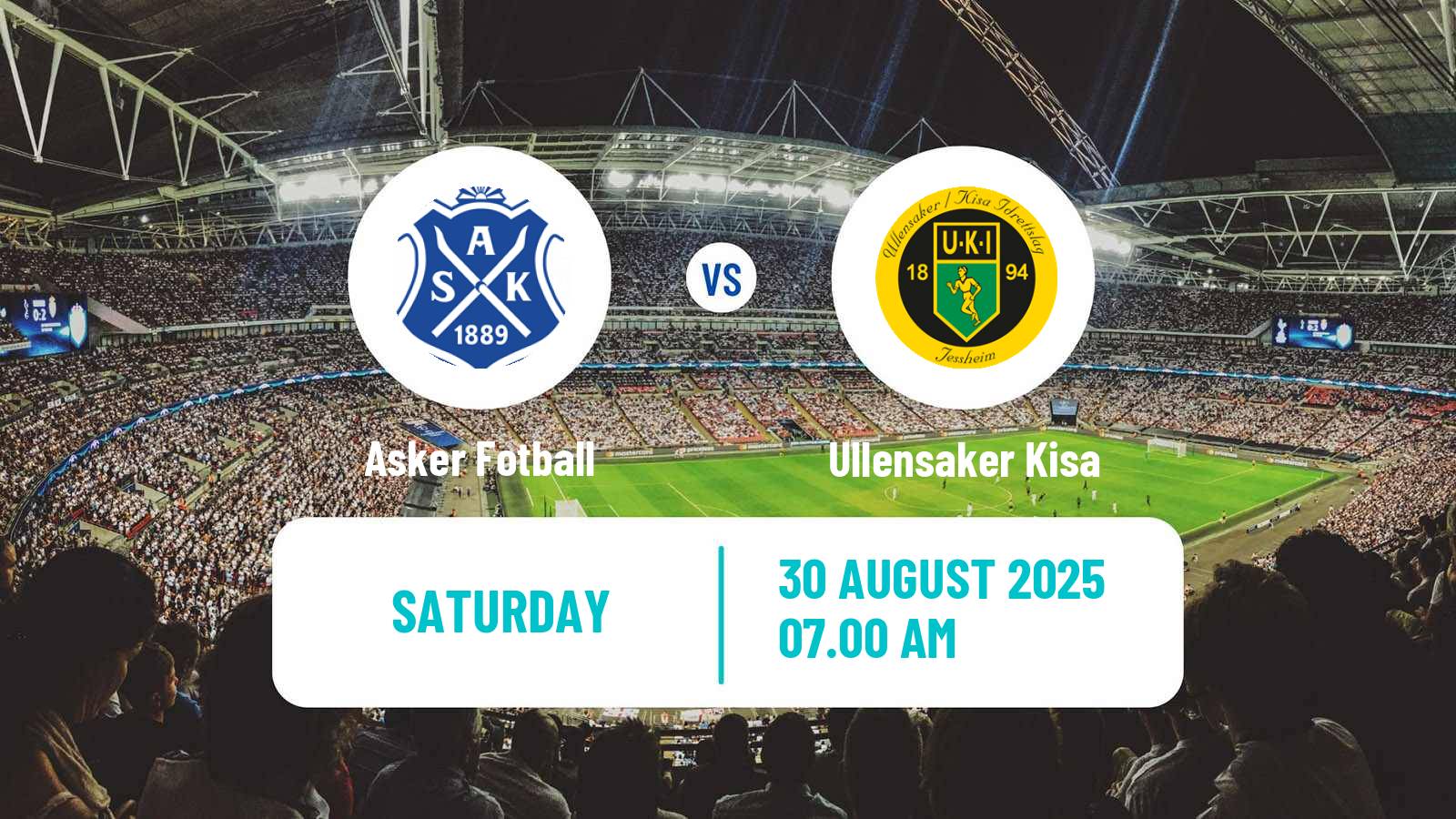 Soccer Norwegian Division 2 - Group 2 Asker Fotball - Ullensaker Kisa