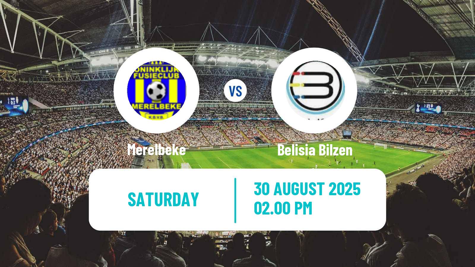 Soccer Belgian National Division 1 VV Merelbeke - Belisia Bilzen