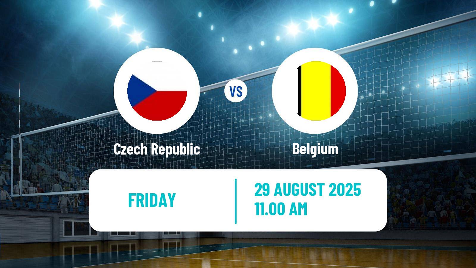 Volleyball Friendly International Volleyball Czech Republic - Belgium
