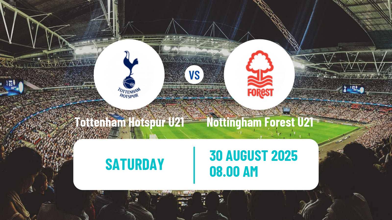 Soccer English Premier League 2 Tottenham Hotspur U21 - Nottingham Forest U21