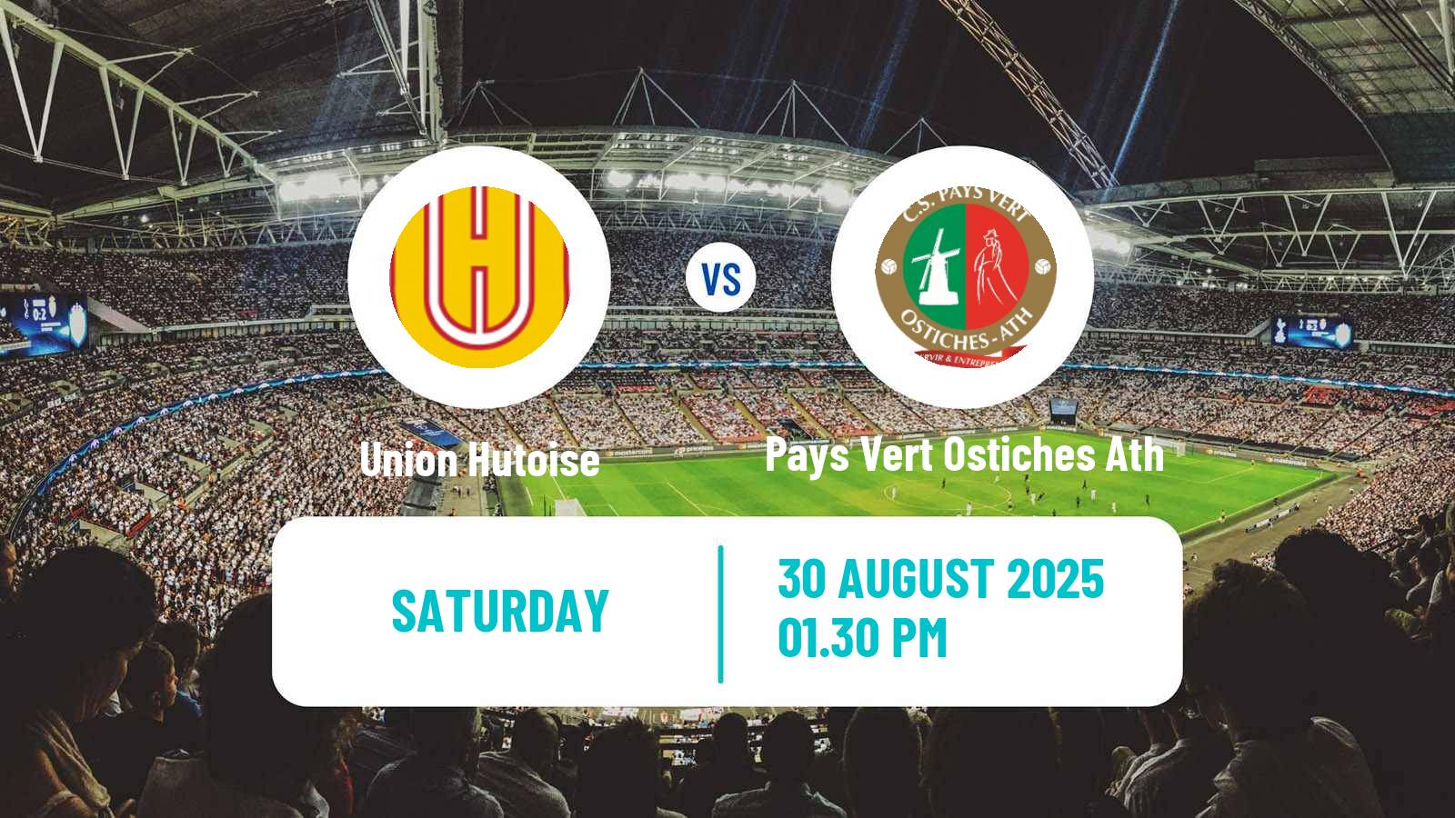 Soccer Belgian Second Amateur Division Group C Union Hutoise - Pays Vert Ostiches Ath