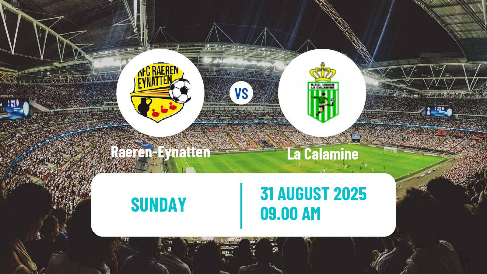 Soccer Belgian Second Amateur Division Group C Raeren-Eynatten - La Calamine