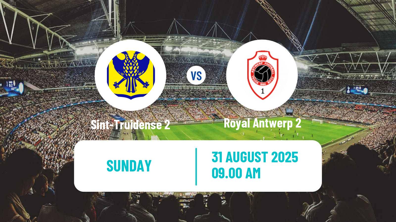 Soccer Belgian Second Amateur Division Group B Sint-Truidense 2 - Royal Antwerp 2