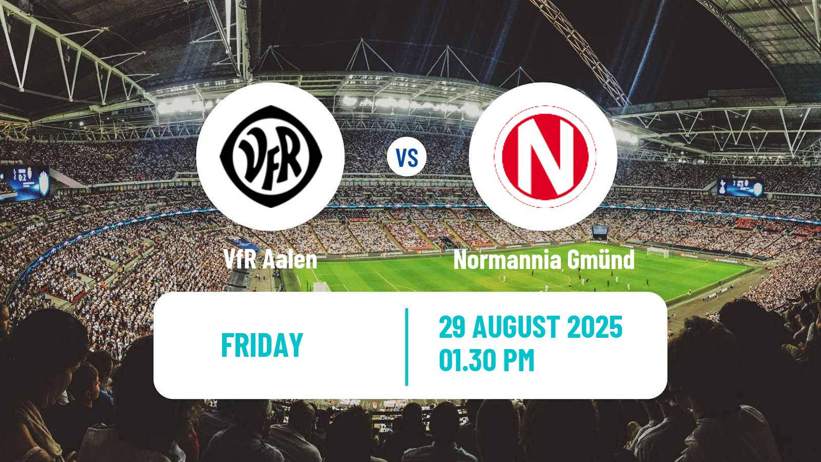 Soccer German Oberliga Baden-Württemberg VfR Aalen - Normannia Gmünd