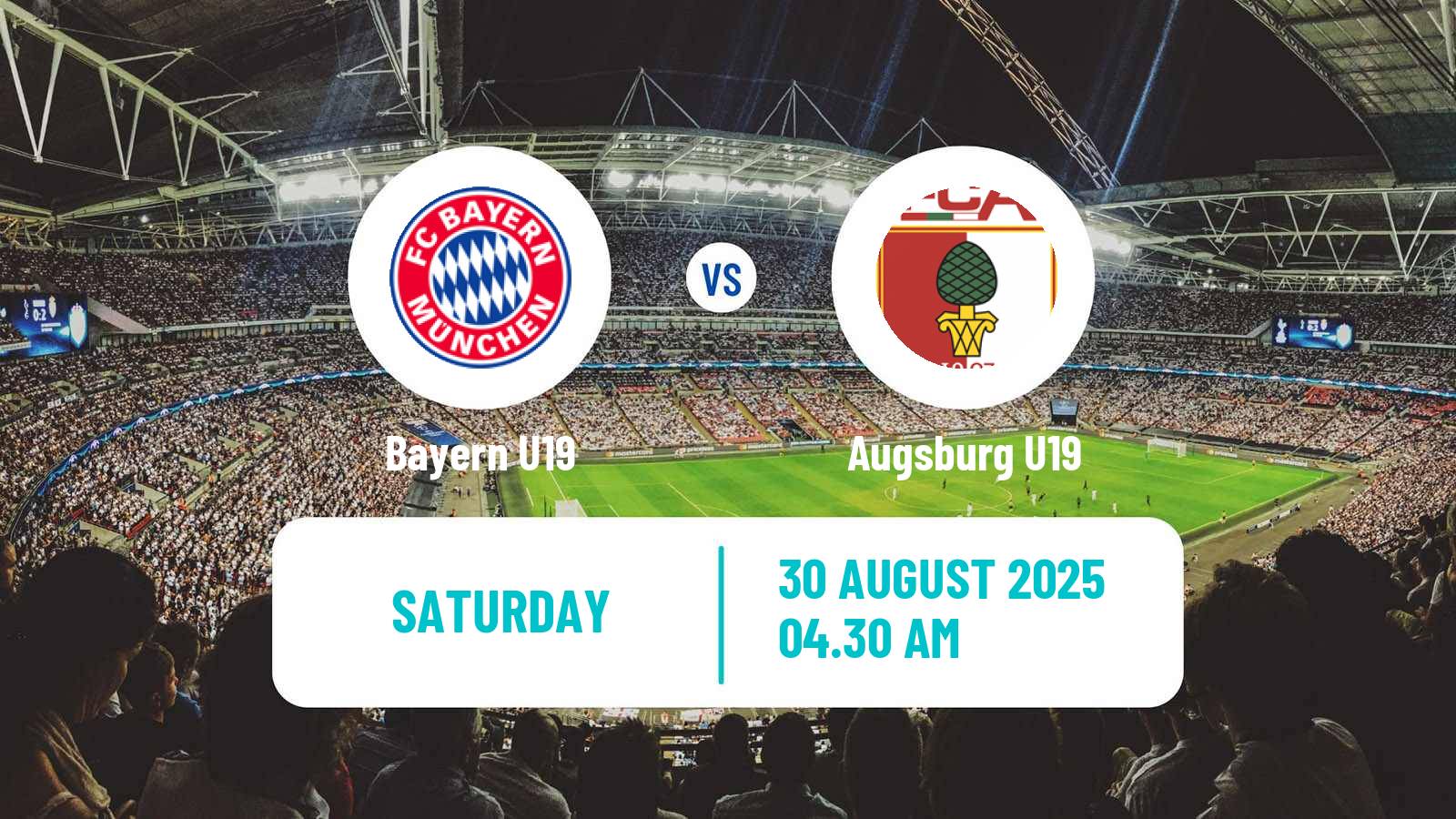 Soccer German DFB Youth League Bayern U19 - Augsburg U19