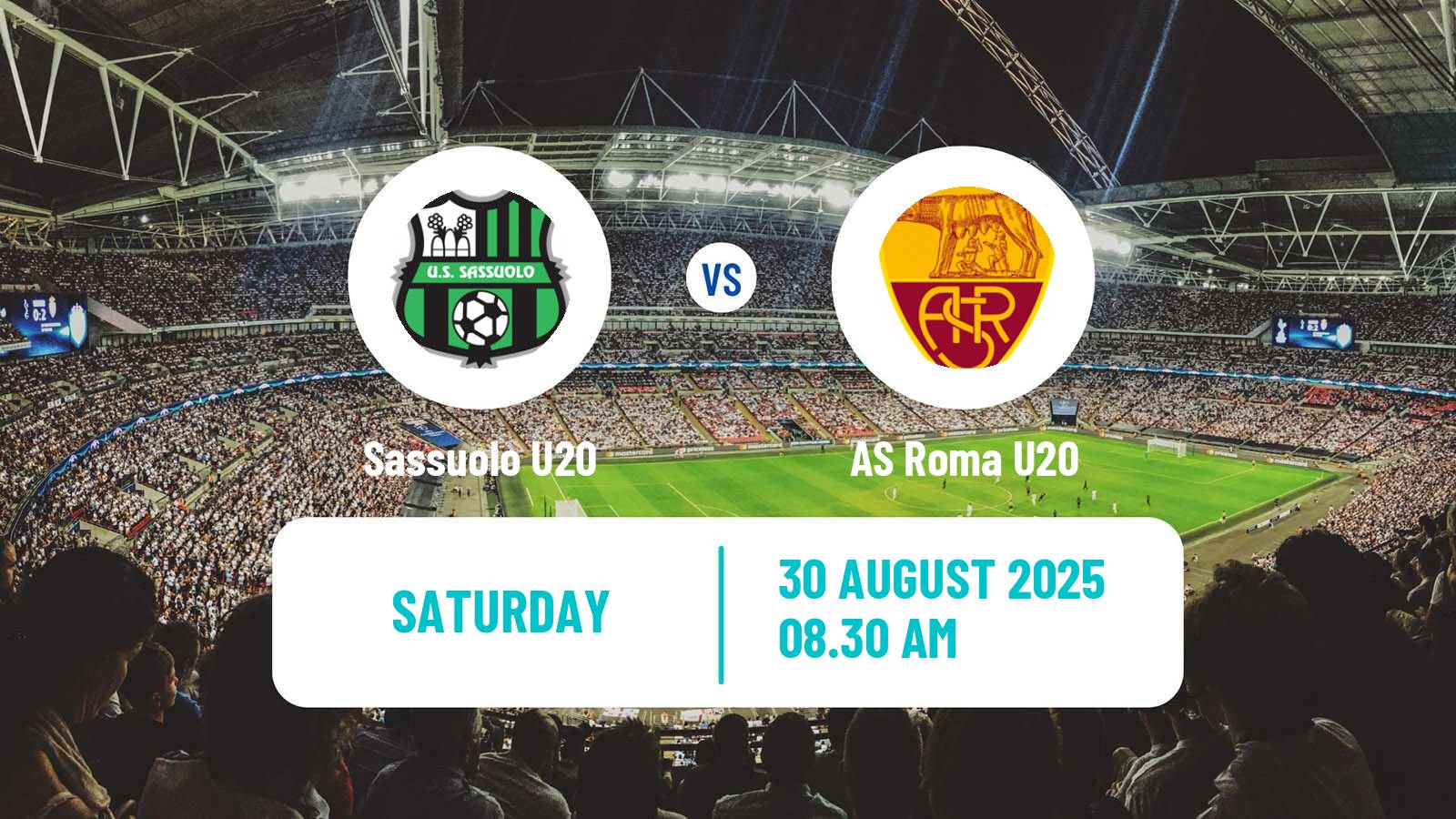Soccer Italian Primavera 1 Sassuolo U20 - Roma U20