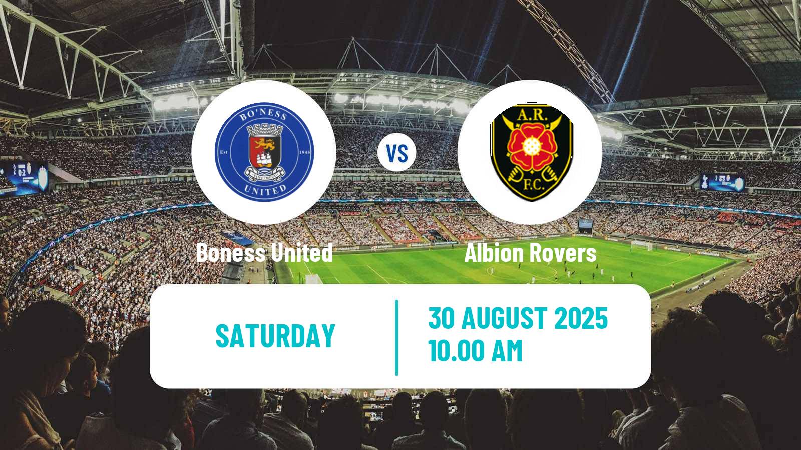 Soccer Scottish Lowland League Boness United - Albion Rovers