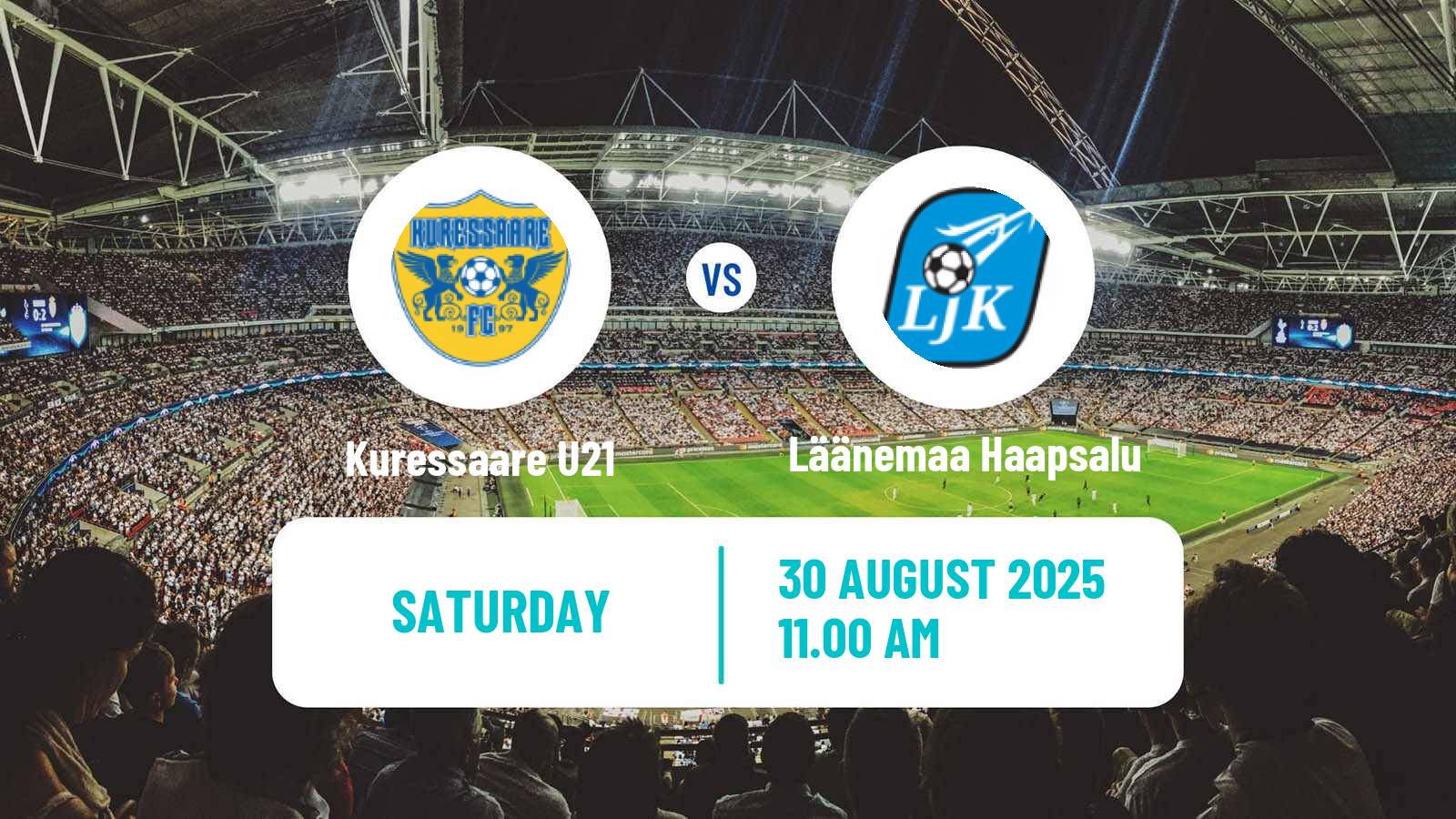 Soccer Estonian Esiliiga B Kuressaare U21 - Läänemaa Haapsalu
