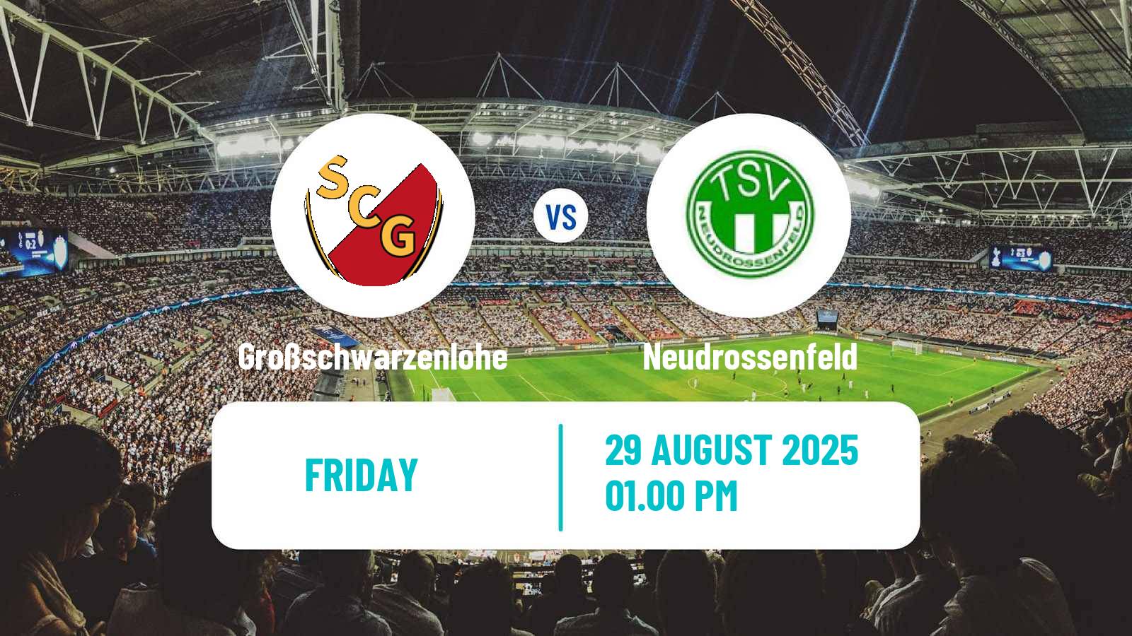 Soccer German Oberliga Bayern Nord Großschwarzenlohe - Neudrossenfeld