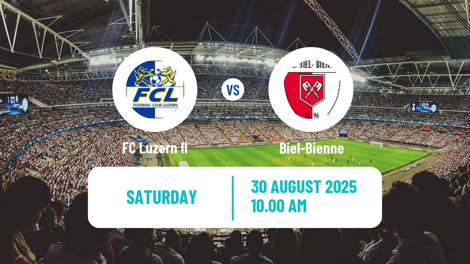 Soccer Swiss Promotion League Luzern II - Biel-Bienne