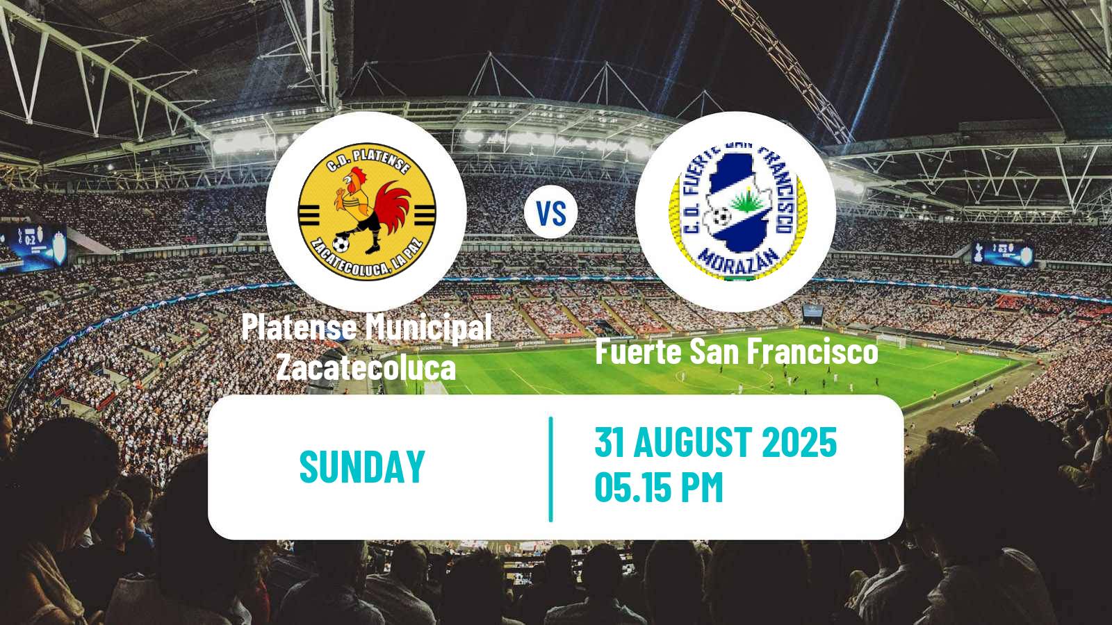 Soccer El Salvador Primera Division Platense Municipal Zacatecoluca - Fuerte San Francisco
