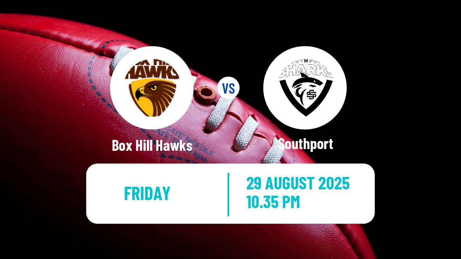 Aussie rules VFL Box Hill Hawks - Southport
