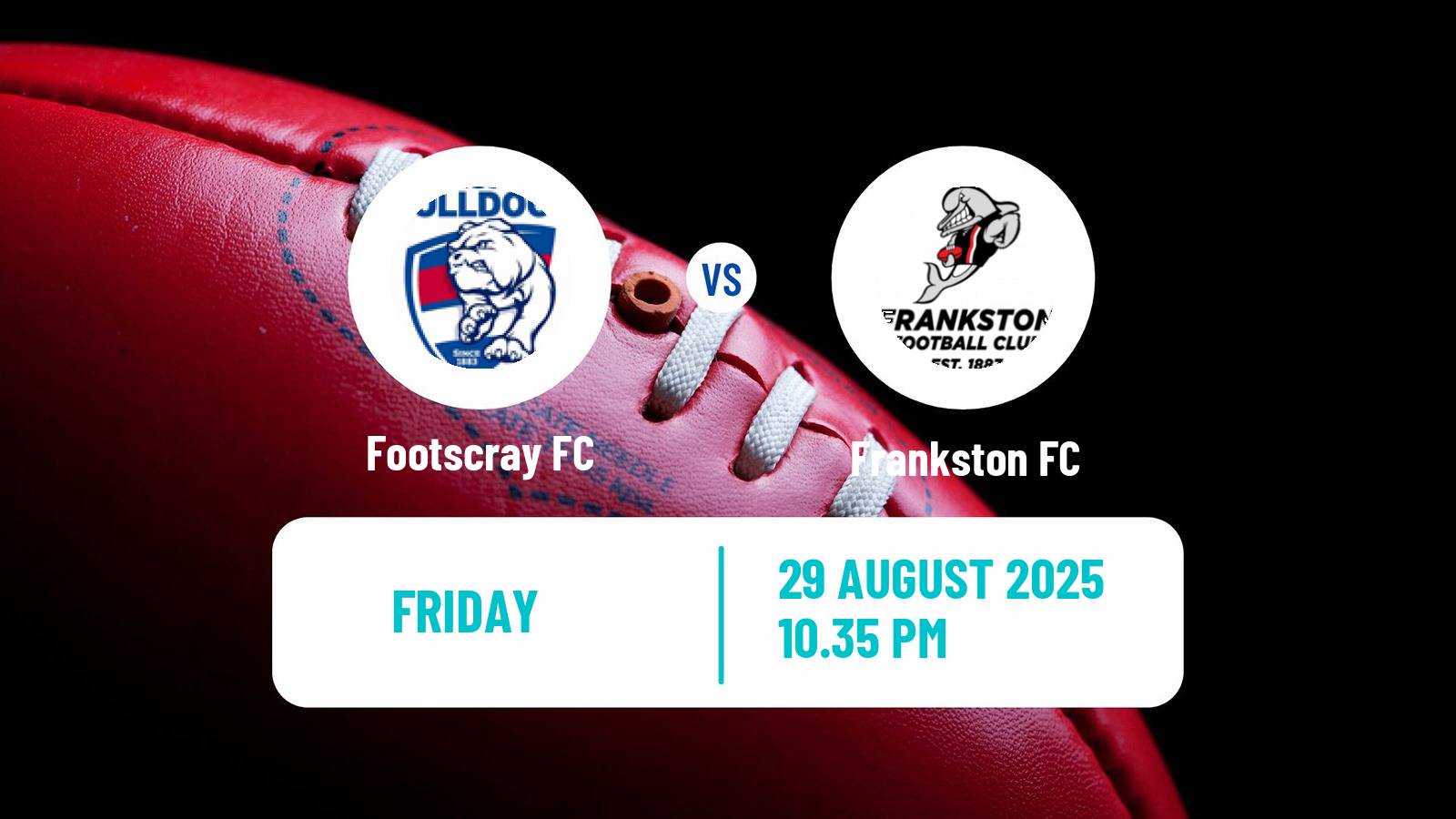 Aussie rules VFL Footscray - Frankston