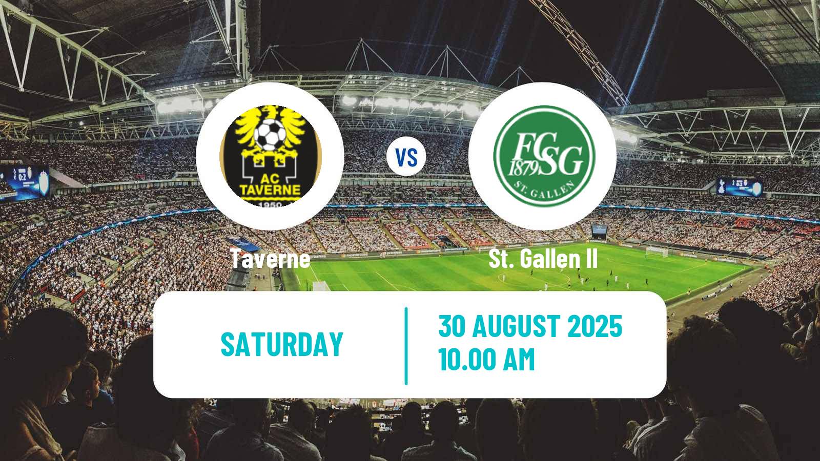 Soccer Swiss 1 Liga Classic Group 3 Taverne - St. Gallen II