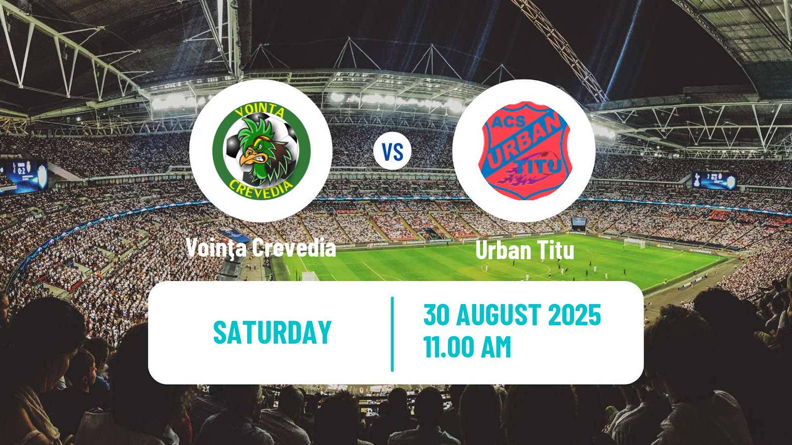 Soccer Romanian Liga 3 - Seria 4 Voinţa Crevedia - Urban Titu