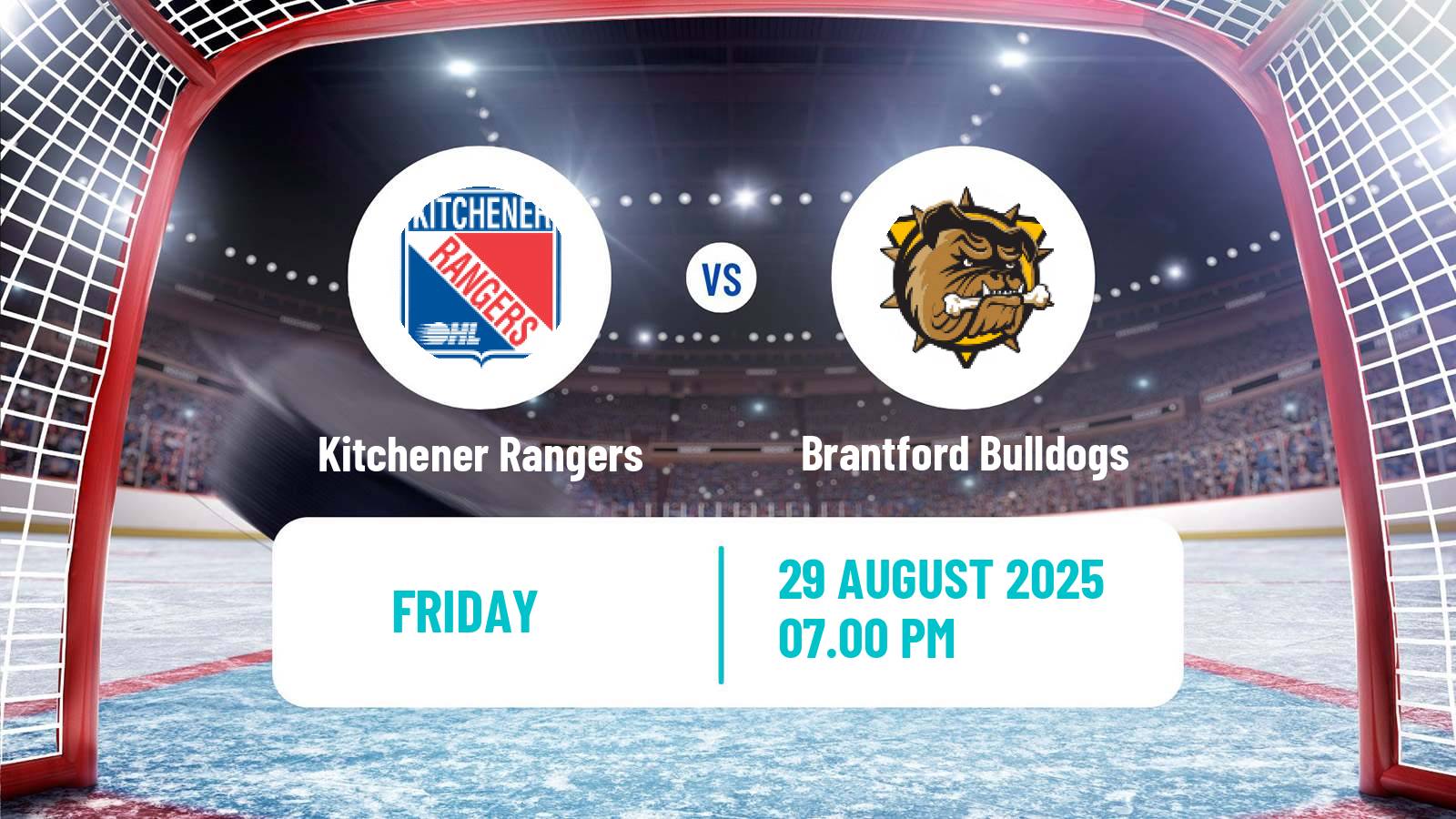Hockey OHL Kitchener Rangers - Brantford Bulldogs
