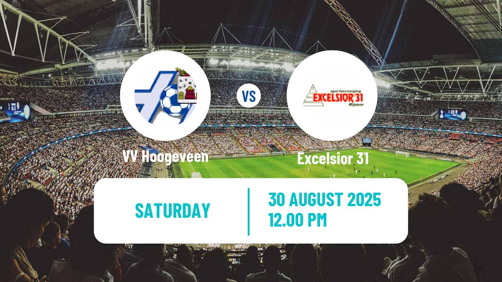 Soccer Dutch Derde Divisie Hoogeveen - Excelsior 31