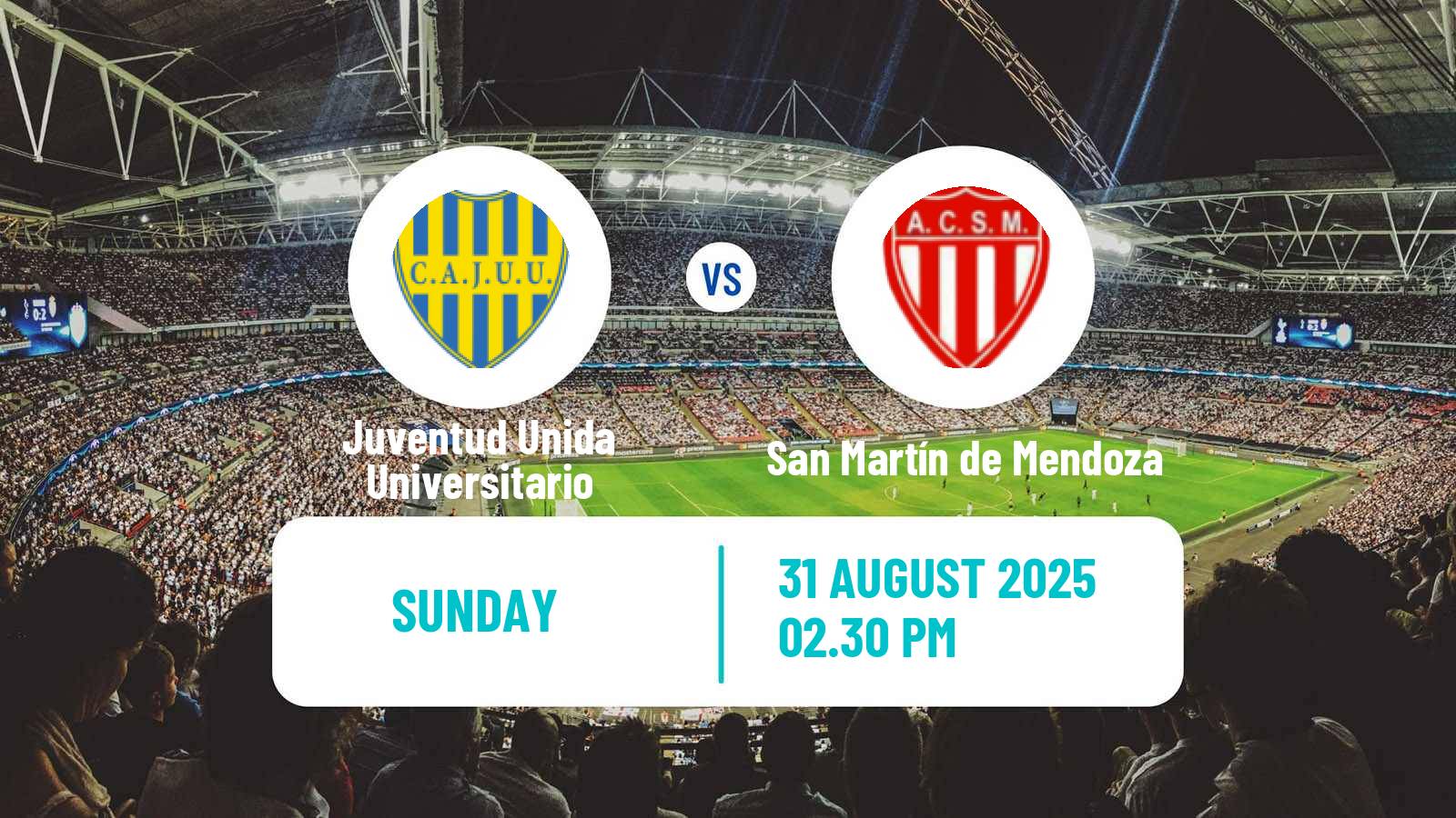Soccer Argentinian Torneo Federal Juventud Unida Universitario - San Martín de Mendoza