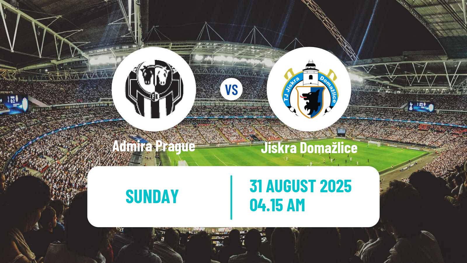 Soccer Czech CFL Group A Admira Prague - Jiskra Domažlice