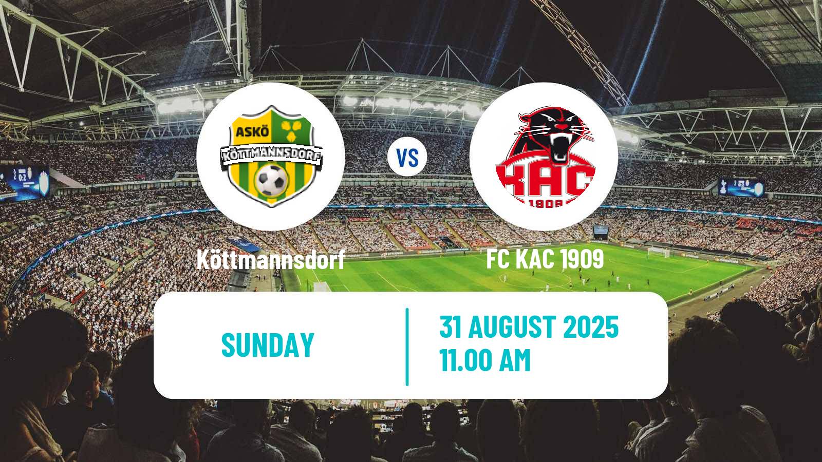 Soccer Austrian Landesliga Karnten Köttmannsdorf - KAC 1909