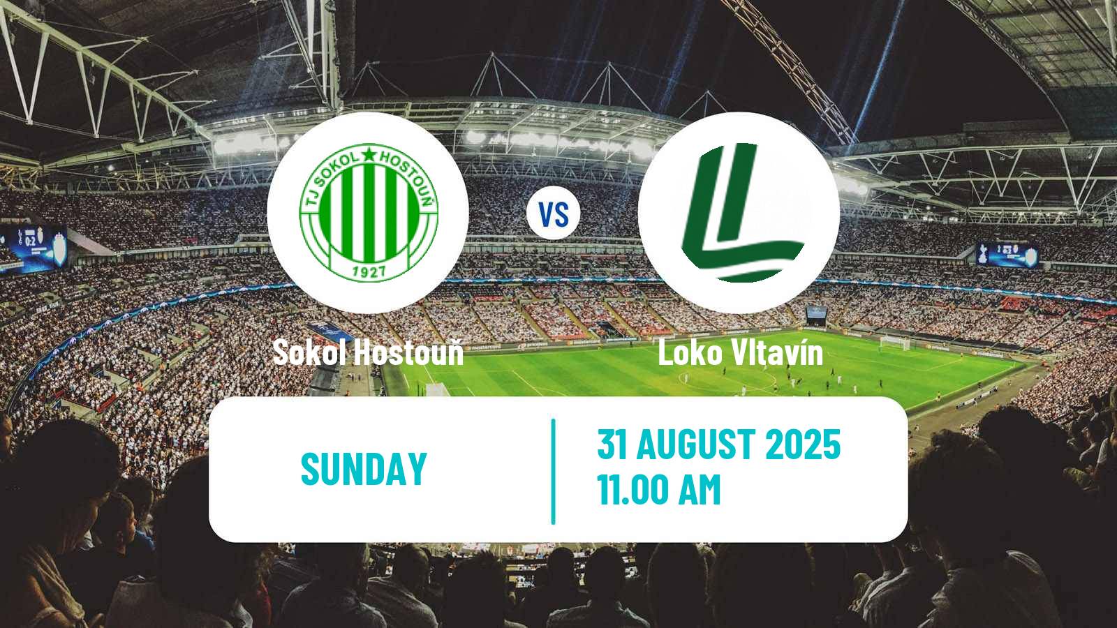 Soccer Czech CFL Group A Sokol Hostouň - Loko Vltavín