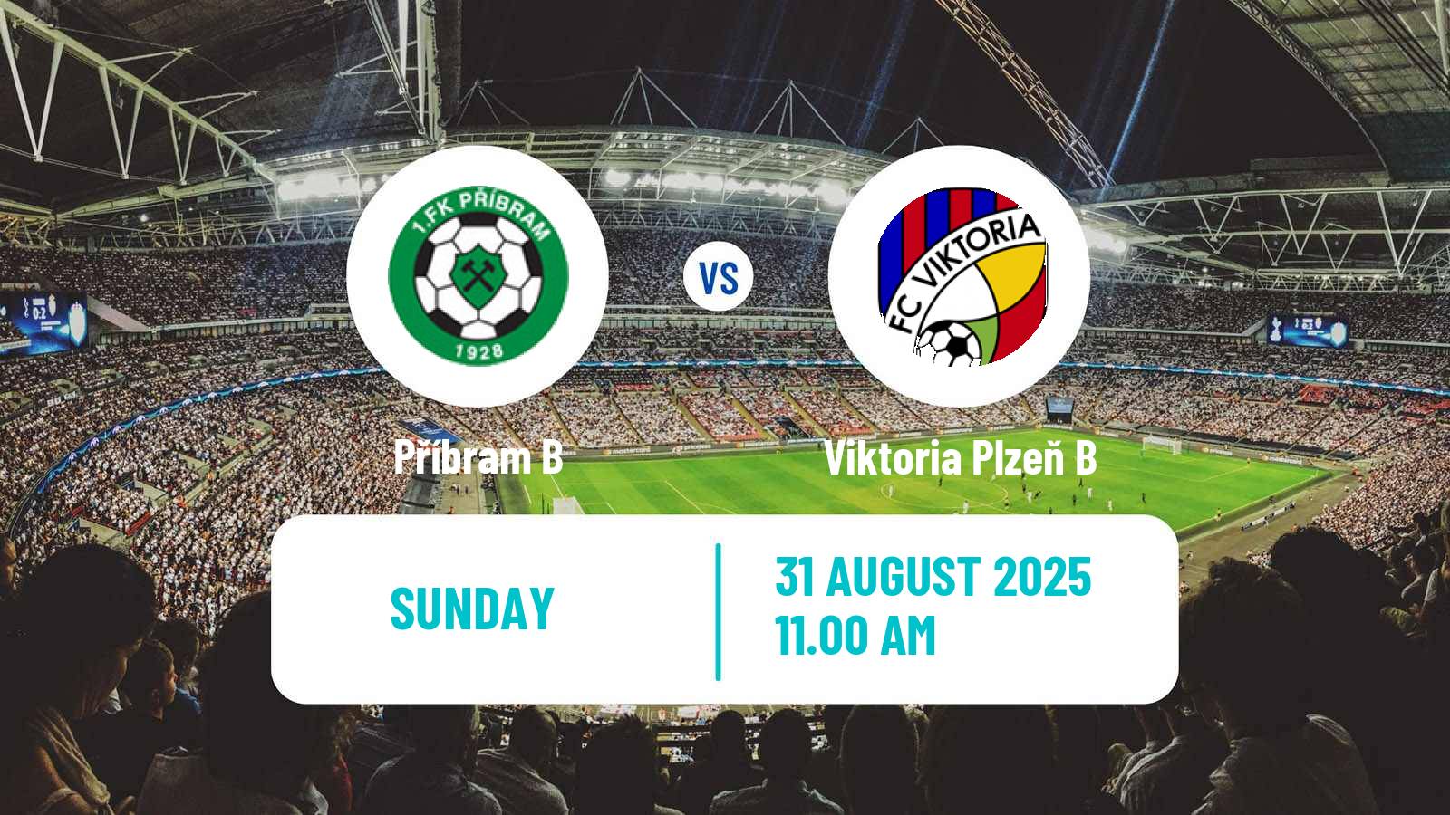Soccer Czech CFL Group A Příbram B - Viktoria Plzeň B