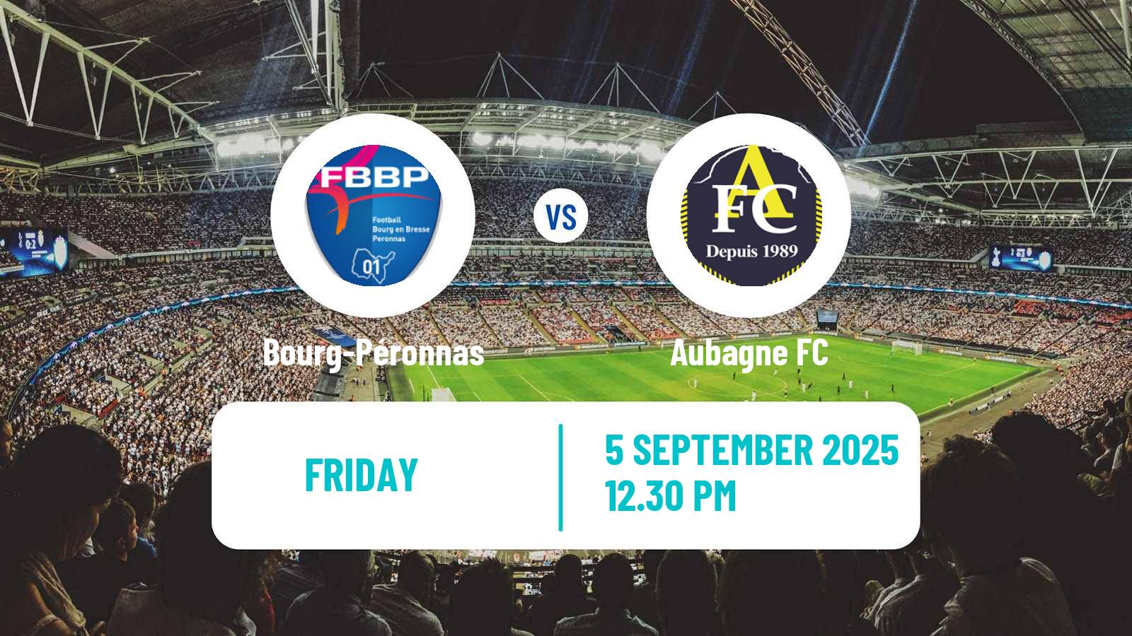 Soccer French National League Bourg-Péronnas - Aubagne