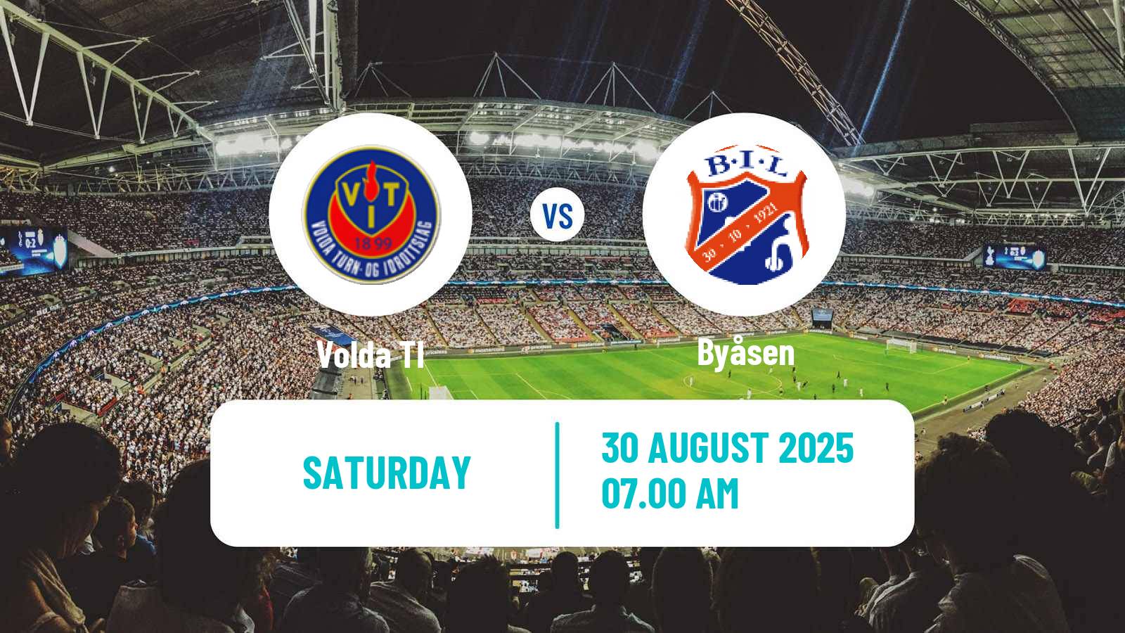 Soccer Norwegian Division 3 - Group 2 Volda - Byåsen