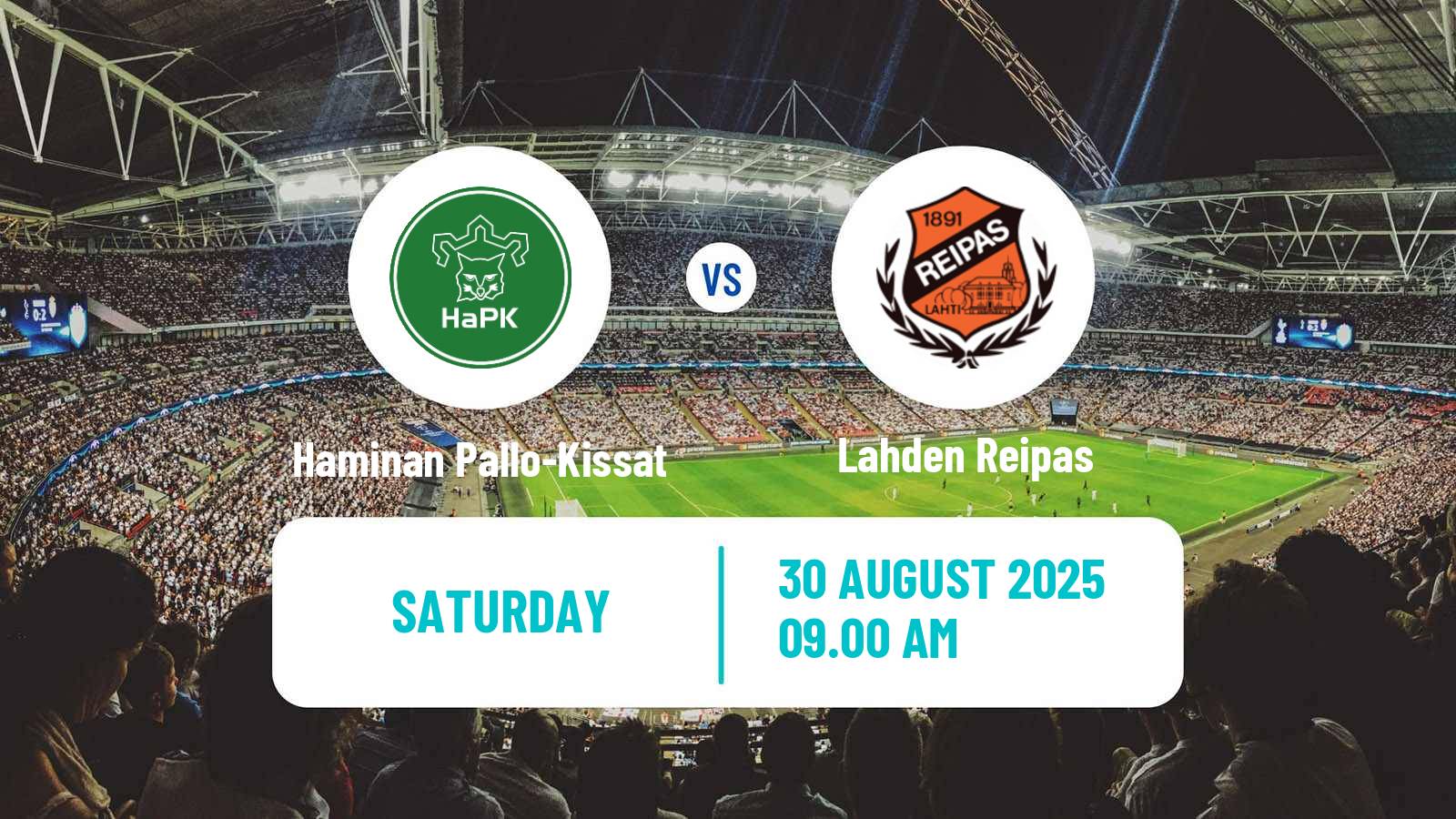 Soccer Finnish Kakkonen Group A Haminan Pallo-Kissat - Lahden Reipas