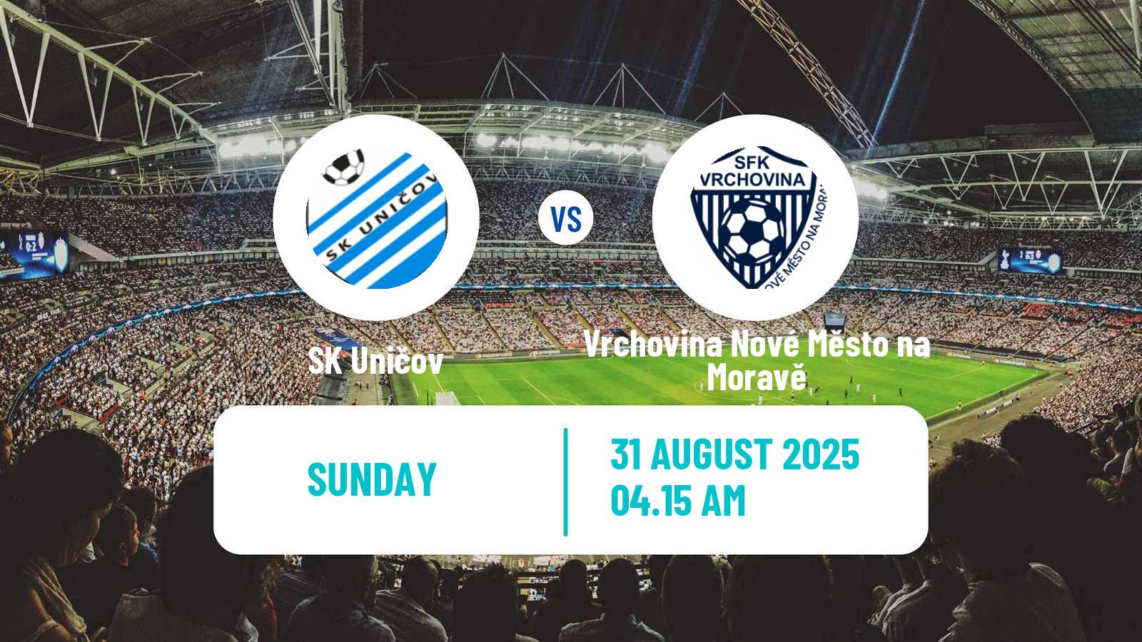Soccer Czech MSFL Uničov - Vrchovina Nové Město na Moravě
