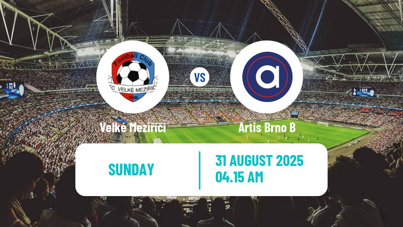Soccer Czech Division D Velké Meziříčí - Artis Brno B