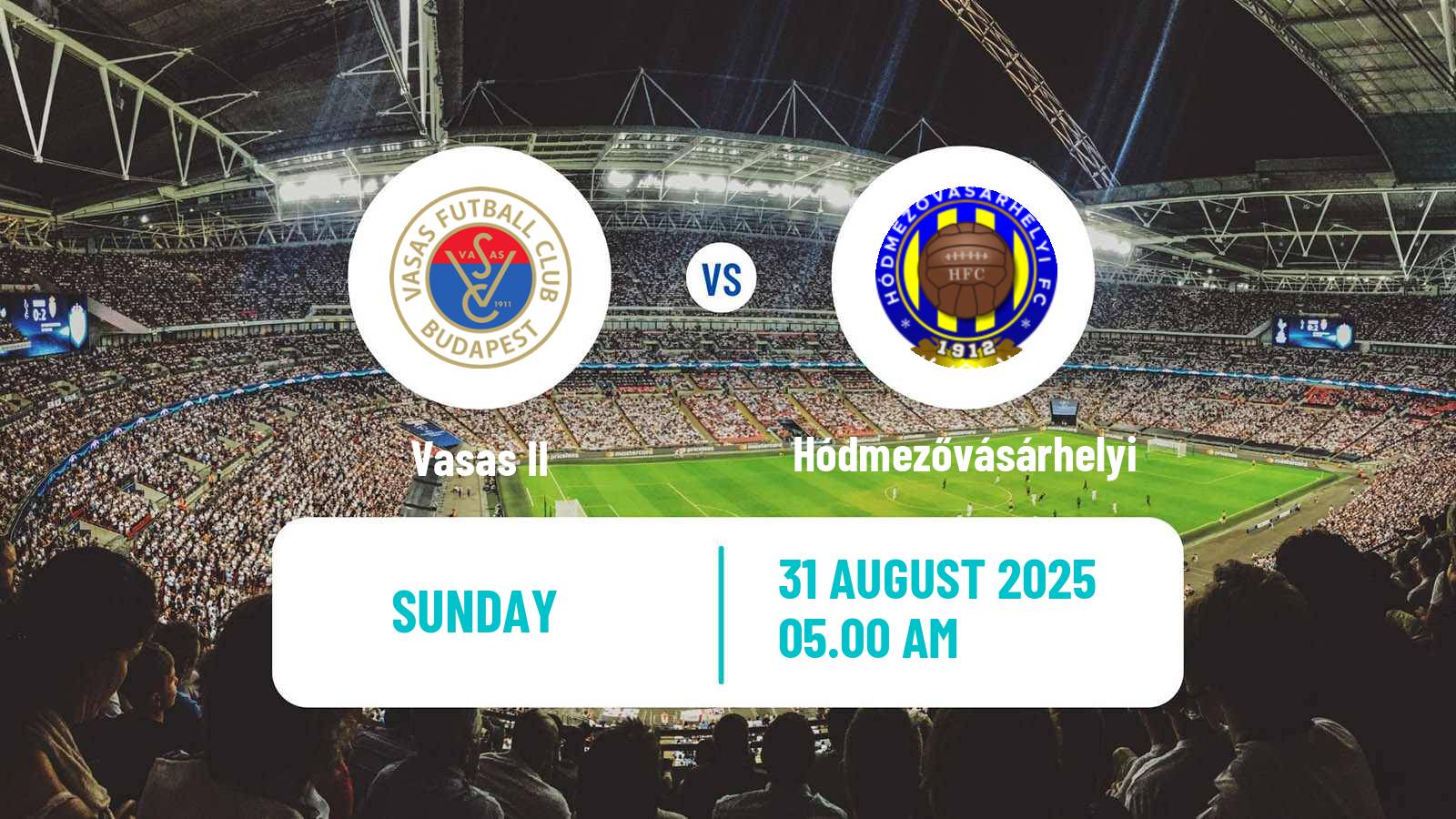 Soccer Hungarian NB III Southeast Vasas II - Hódmezővásárhelyi